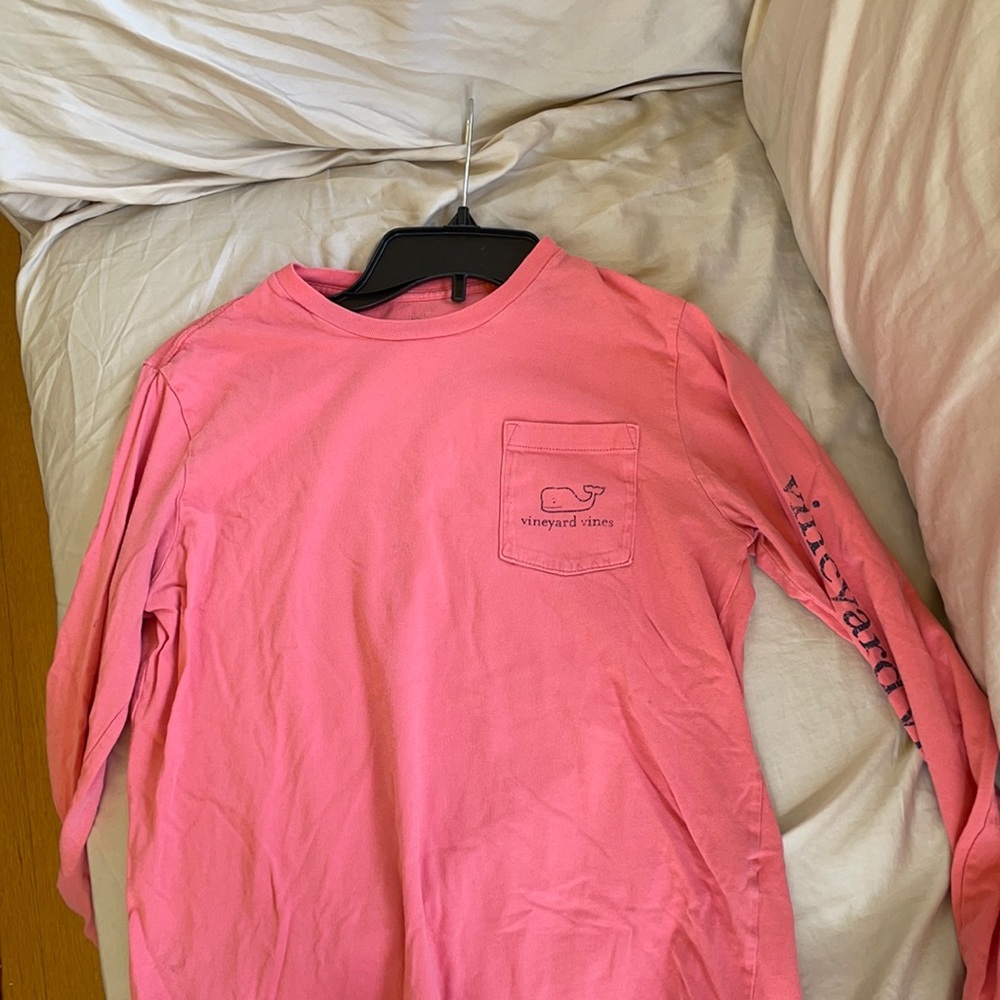 girls coral vineyard vines long sleeve